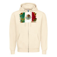 Sandshell Mexican Flag Cactus Sunflower Zipper Hoodie - Jasminsmagicworld