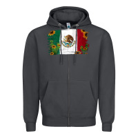Smoke Mexican Flag Cactus Sunflower Zipper Hoodie - Jasminsmagicworld