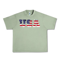 Oil Green usa Urban Heavy Tee - DesigneFamous