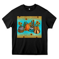 Black fall pumpkin tumbler Heavy Core Tee - RanaPortraitStore