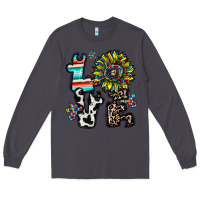 Smoke love autism Long Sleeve Tee - CowhideDigitalArt