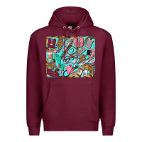 Burgundy nurse mousepad Premium Hoodie - BarkalooDesign