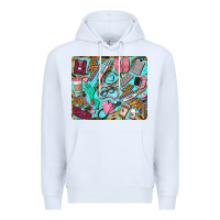 White nurse mousepad Premium Hoodie - BarkalooDesign