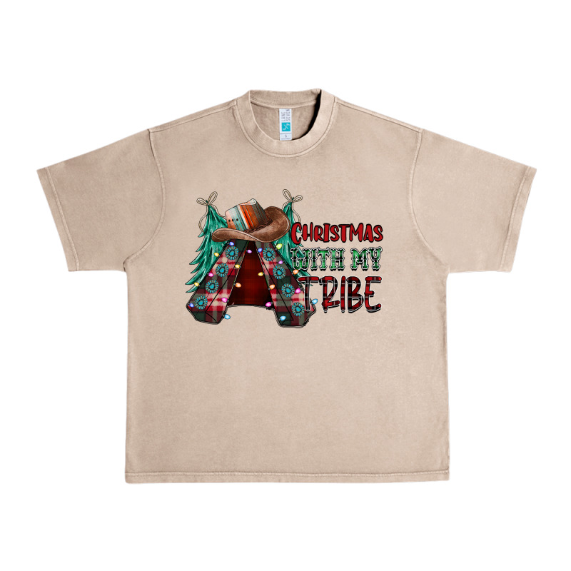 Christmas With Tribe Urban Heavy Tee by CowhideDigitalArt | Teevron