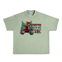 Oil Green Christmas with tribe Urban Heavy Tee - CowhideDigitalArt