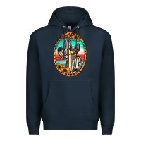 Navy Western Cactus Premium Hoodie - Jasminsmagicworld