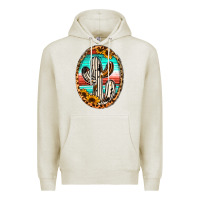 Oatmeal Heather Western Cactus Premium Hoodie - Jasminsmagicworld