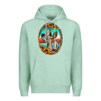 Seafoam Western Cactus Premium Hoodie - Jasminsmagicworld