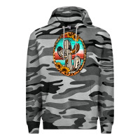 Slate Camo Western Cactus Premium Hoodie - Jasminsmagicworld