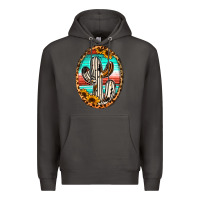 Smoke Western Cactus Premium Hoodie - Jasminsmagicworld