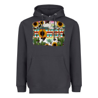 Smoke Howdy Serape And Sunflower Heavyweight Hoodie - RanaPortraitStore