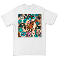 White western cowgirl seamless pattern Premium Tee - BundleAndBundleShop
