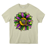 Mossy Mardi Gras Sunflower With Crawfish Heavy Core Tee - BundleAndBundleShop