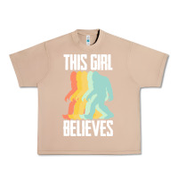 Burro bigfoot t  shirt bigfoot   this girl believes t  shirt Urban Heavy Tee - DesigneFamous