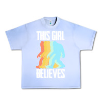 Grape Ice bigfoot t  shirt bigfoot   this girl believes t  shirt Urban Heavy Tee - DesigneFamous