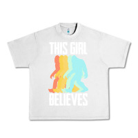 Lunar Rock bigfoot t  shirt bigfoot   this girl believes t  shirt Urban Heavy Tee - DesigneFamous