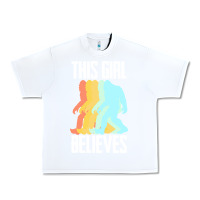 White bigfoot t  shirt bigfoot   this girl believes t  shirt Urban Heavy Tee - DesigneFamous