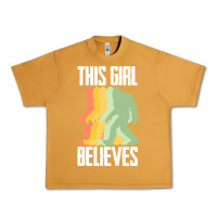 Peanut Butter bigfoot t  shirt bigfoot   this girl believes t  shirt Urban Heavy Tee - DesigneFamous