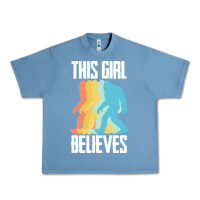 Pebble Blue bigfoot t  shirt bigfoot   this girl believes t  shirt Urban Heavy Tee - DesigneFamous