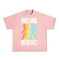 Salmon bigfoot t  shirt bigfoot   this girl believes t  shirt Urban Heavy Tee - DesigneFamous