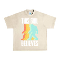 Sandshell bigfoot t  shirt bigfoot   this girl believes t  shirt Urban Heavy Tee - DesigneFamous