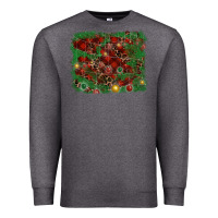 Charcoal Heather christmas background Premium Sweatshirt - RanaPortraitStore