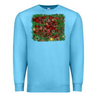 Ocean Blue christmas background Premium Sweatshirt - RanaPortraitStore