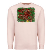 Pale Pink christmas background Premium Sweatshirt - RanaPortraitStore