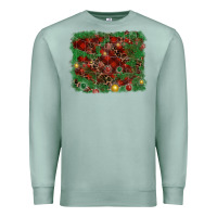 Seafoam christmas background Premium Sweatshirt - RanaPortraitStore