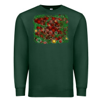 Sports Green christmas background Premium Sweatshirt - RanaPortraitStore