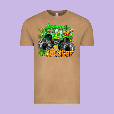Shamrock Crusher Vintage Tee Designed By Cowhidedigitalart