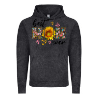 Vintage Black best mom ever with sunflower Vintage Hoodie - Artiststas