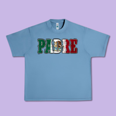 Mexican Flag Padre Urban Heavy Tee Designed By Jasminsmagicworld