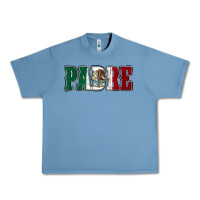 Pebble Blue Mexican Flag Padre Urban Heavy Tee - Jasminsmagicworld