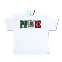 White Mexican Flag Padre Urban Heavy Tee - Jasminsmagicworld