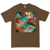 Cacao western cowboy hat seamless pattern Premium Tee - BundleAndBundleShop
