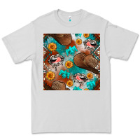 Dove Grey western cowboy hat seamless pattern Premium Tee - BundleAndBundleShop
