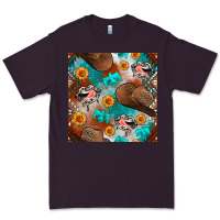 Plum western cowboy hat seamless pattern Premium Tee - BundleAndBundleShop