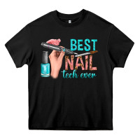 Black best nail tech ever bbs Heavy Core Tee - BundleAndBundleShop