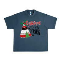 Midnight Navy Christmas with my tribe boho Urban Heavy Tee - CowhideDigitalArt