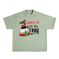 Oil Green Christmas with my tribe boho Urban Heavy Tee - CowhideDigitalArt