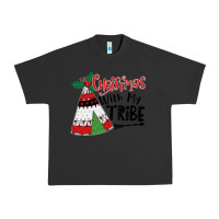 Pigment Black Christmas with my tribe boho Urban Heavy Tee - CowhideDigitalArt