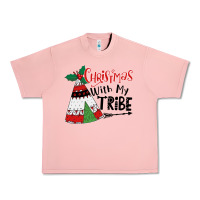 Salmon Christmas with my tribe boho Urban Heavy Tee - CowhideDigitalArt