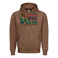 Chestnut howdy christmas boots Zipper Hoodie - RanaPortraitStore