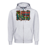 Heather Grey howdy christmas boots Zipper Hoodie - RanaPortraitStore