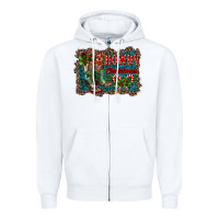 White howdy christmas boots Zipper Hoodie - RanaPortraitStore