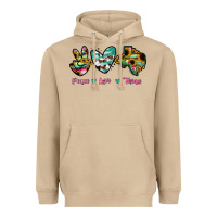 Mushroom Peace Love Texas Heavyweight Hoodie - RanaPortraitStore