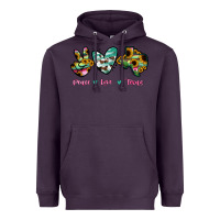 Plum Peace Love Texas Heavyweight Hoodie - RanaPortraitStore