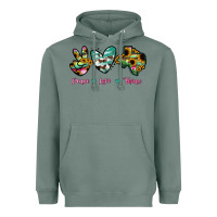 Sage Peace Love Texas Heavyweight Hoodie - RanaPortraitStore