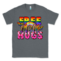 Charcoal Heather Free Mom hugs Classic Tee - FaDigitalArtStudio